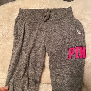 VS PINK grey joggers